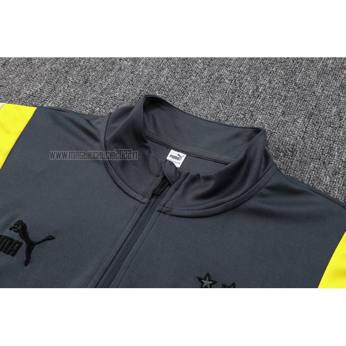 Tuta da Track de Felpa del Borussia Dortmund 2023-2024 Grigio